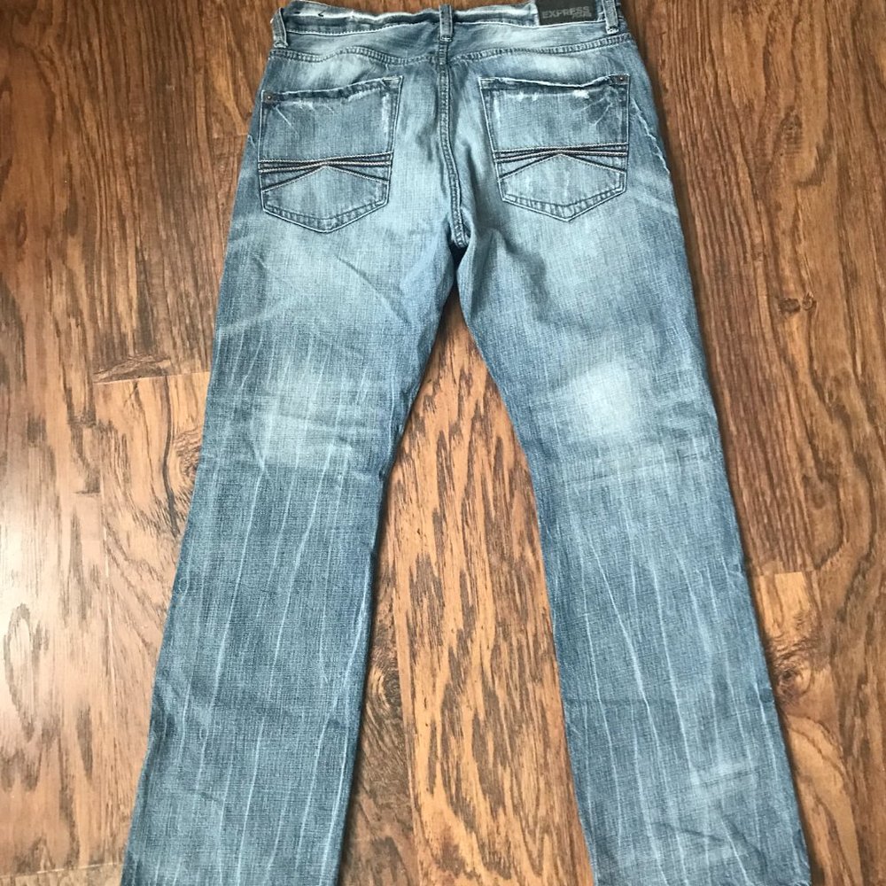 Express Jeans Slim Boot Cut Medium Wash